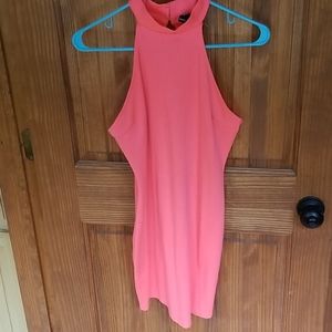 EUC Ladies Windsor Hot Pink Halter dress size M